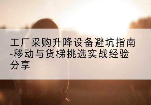 牟定移动式升降机怎么选-工厂采购升降设备避坑指南-移动与货梯挑选实战经验分享